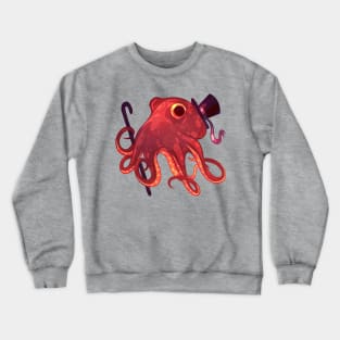 Red Octopus Gentleman Crewneck Sweatshirt